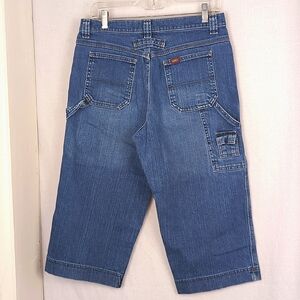 LEE Vintage Women's Denim Carpenter Capri Jeans Size 10